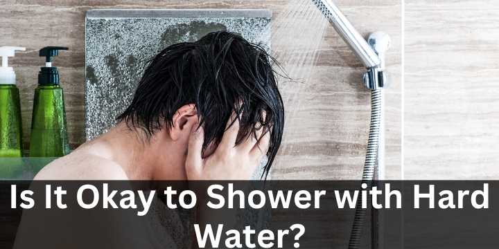 A man showering