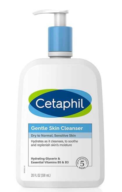 etaphil Gentle Skin Cleanser 20 fl oz, Hydrating Face Wash & Body Wash, Ideal For Sensitive, Dry Skin, Non-irritating, Wont Clog Pores, Fragrance-free
