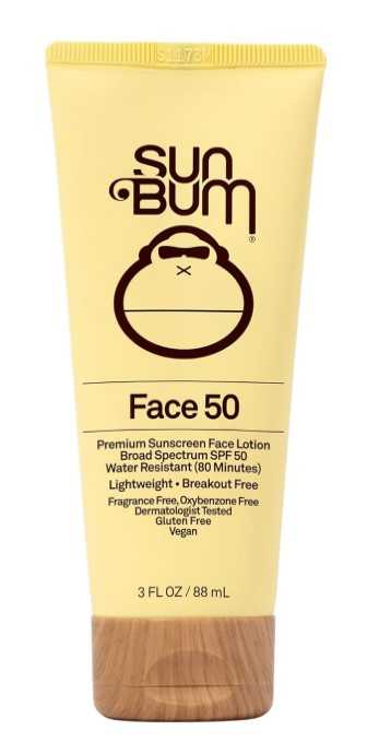 Sun Bum Original SPF 50 Sunscreen Face Lotion | Vegan and Hawaii 104 Reef Act Compliant (Octinoxate & Oxybenzone Free) Broad Spectrum Fragrance-Free